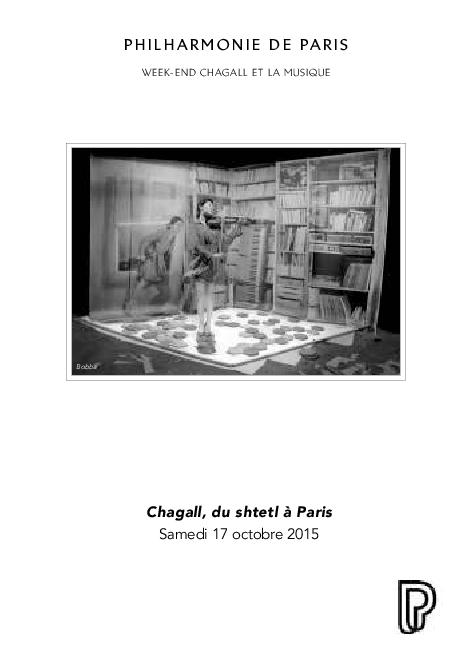 Week-end Chagall et la musique. Chagall, du shtetl à Paris | 