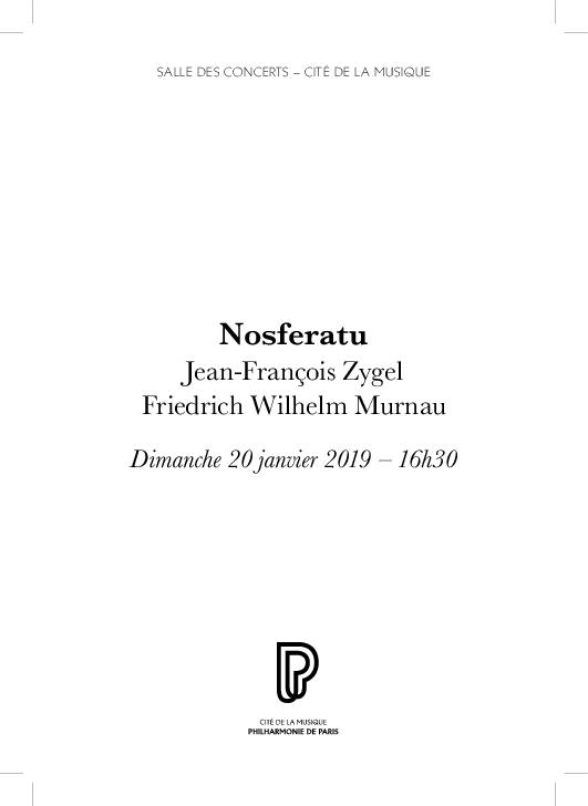 Week-end Fais-moi peur ! Nosferatu : dimanche 20 janvier 2019 | Lourcelles, Jacques (1940-....). Auteur